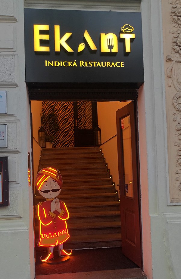 3D písmena Indicka Restaurace Ekant